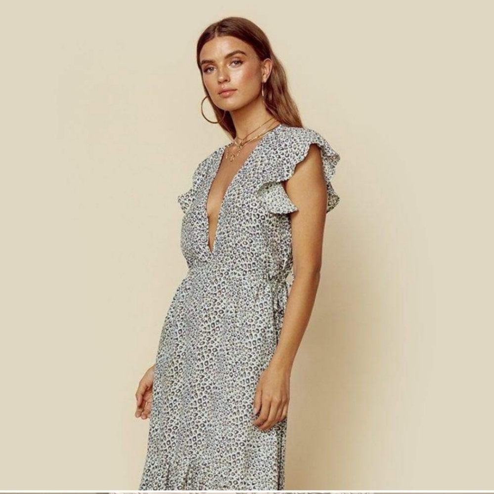 Kivari Maxi Dress Animal Print Xs SunDress Sun Dress